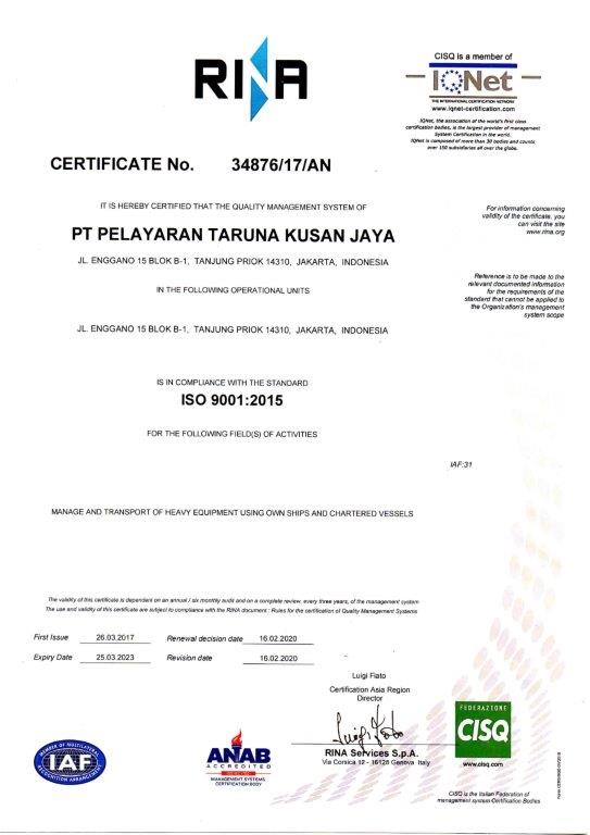 SERT ISO 9001TKJ-1